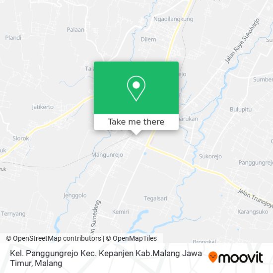 Kel. Panggungrejo Kec. Kepanjen Kab.Malang Jawa Timur map