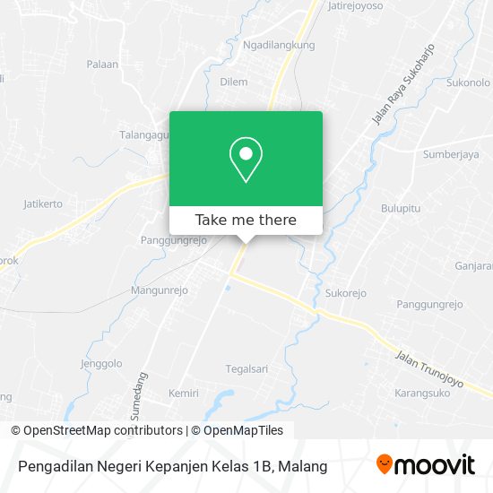 Pengadilan Negeri Kepanjen Kelas 1B map