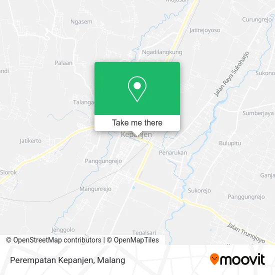 Perempatan Kepanjen map