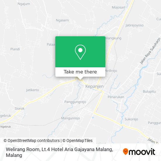 Welirang Room, Lt.4 Hotel Aria Gajayana Malang map