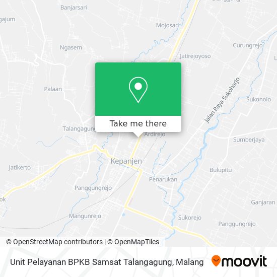 Unit Pelayanan BPKB Samsat Talangagung map