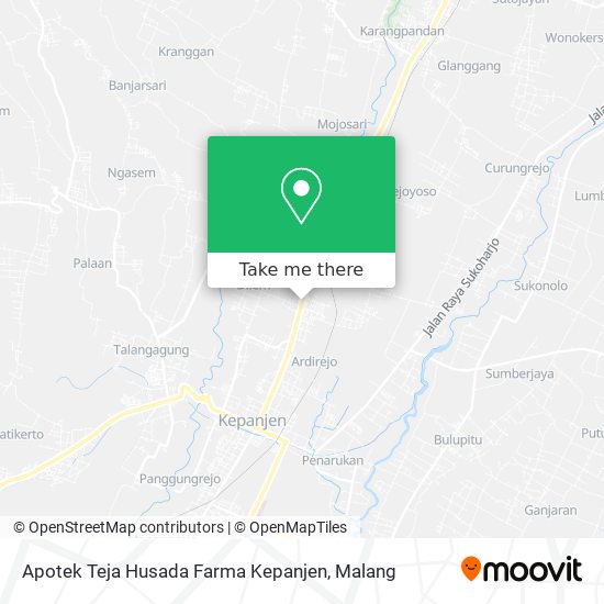 Apotek Teja Husada Farma Kepanjen map