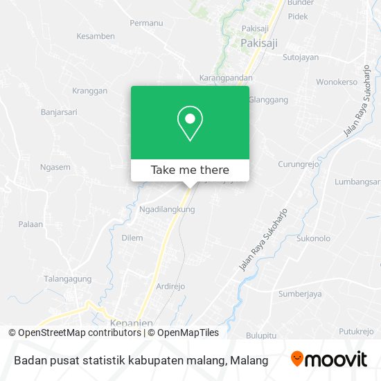 Badan pusat statistik kabupaten malang map
