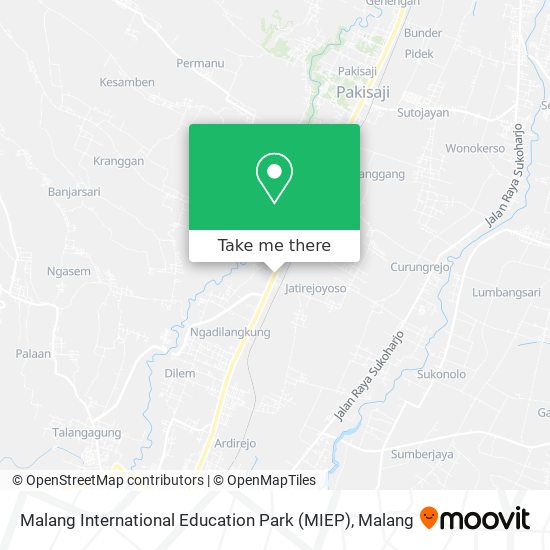 Malang International Education Park (MIEP) map