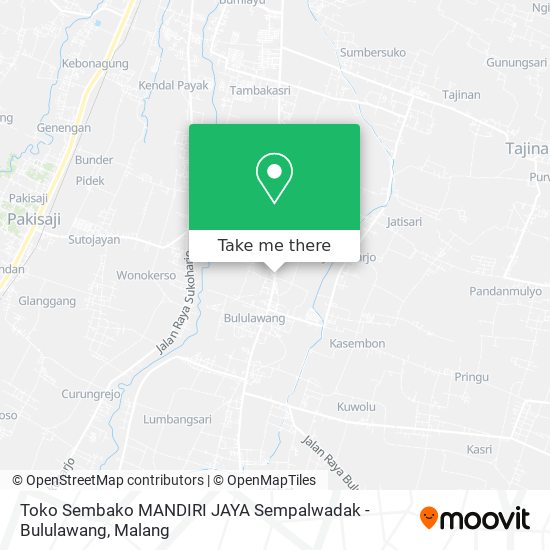 Toko Sembako MANDIRI JAYA Sempalwadak - Bululawang map