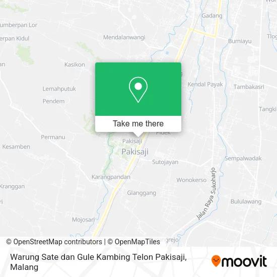 Warung Sate dan Gule Kambing Telon Pakisaji map