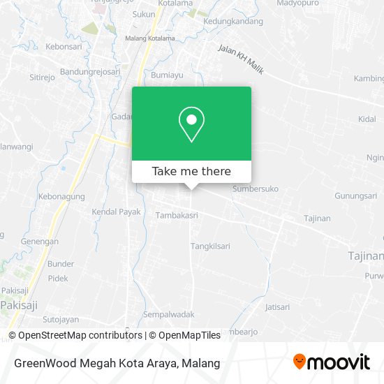 GreenWood Megah Kota Araya map