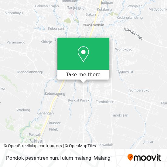 Pondok pesantren nurul ulum malang map