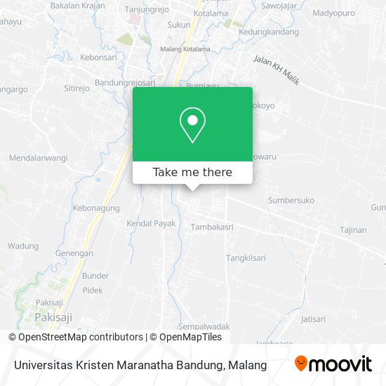 Universitas Kristen Maranatha Bandung map