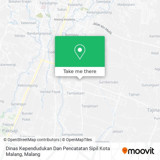 Dinas Kependudukan Dan Pencatatan Sipil Kota Malang map