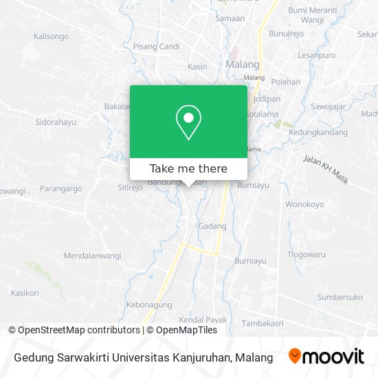 Gedung Sarwakirti Universitas Kanjuruhan map