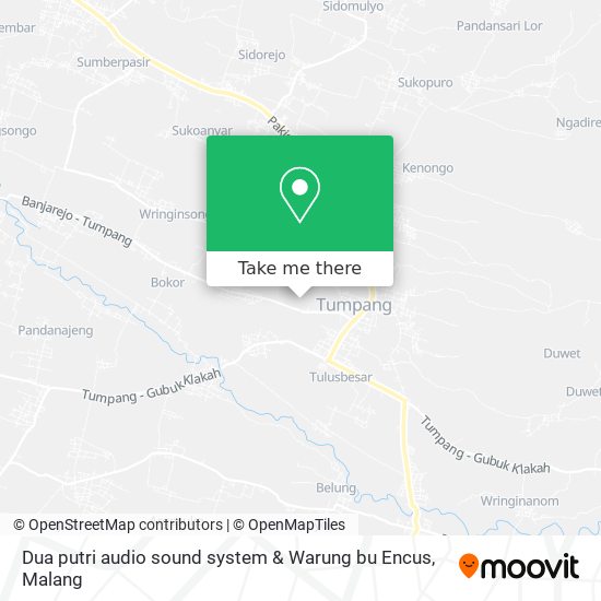 Dua putri audio sound system & Warung bu Encus map