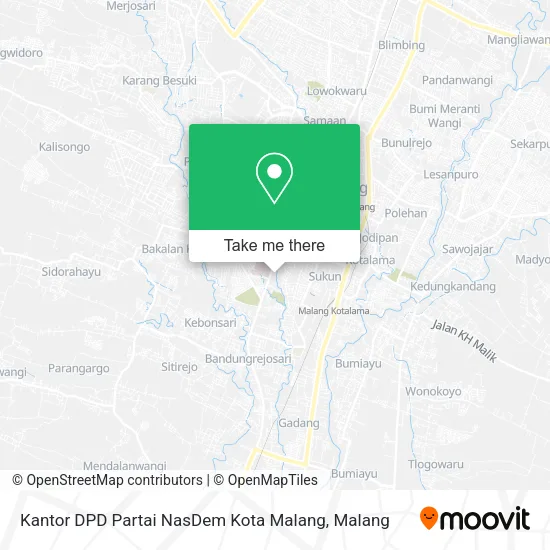 Kantor DPD Partai NasDem Kota Malang map