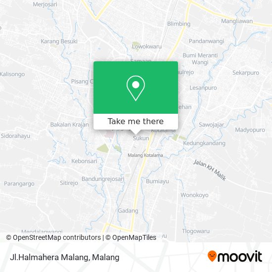 Jl.Halmahera Malang map