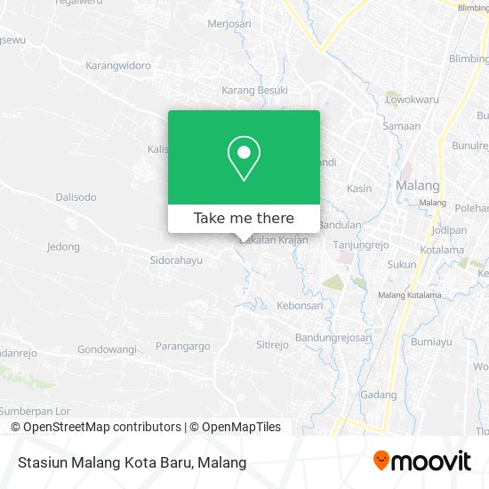Stasiun Malang Kota Baru map