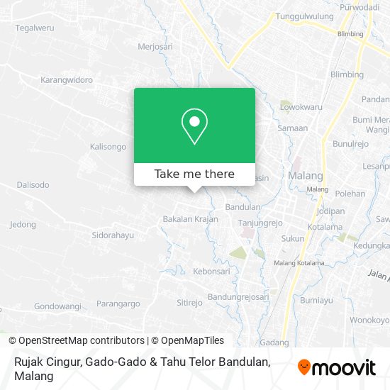 Rujak Cingur, Gado-Gado & Tahu Telor Bandulan map