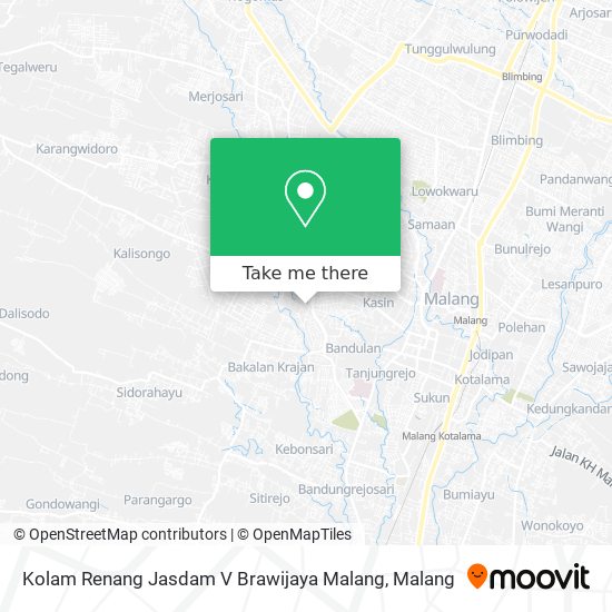 Kolam Renang Jasdam V Brawijaya Malang map
