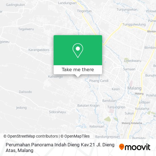 Perumahan Panorama Indah Dieng Kav.21 Jl. Dieng Atas map