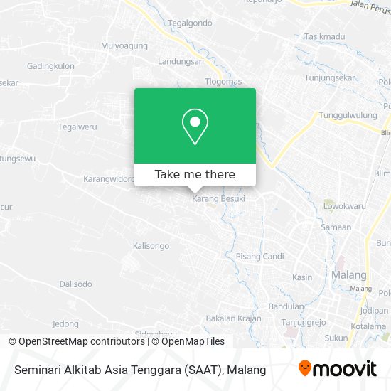 Seminari Alkitab Asia Tenggara (SAAT) map