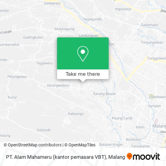 PT. Alam Mahameru (kantor pemasara VBT) map