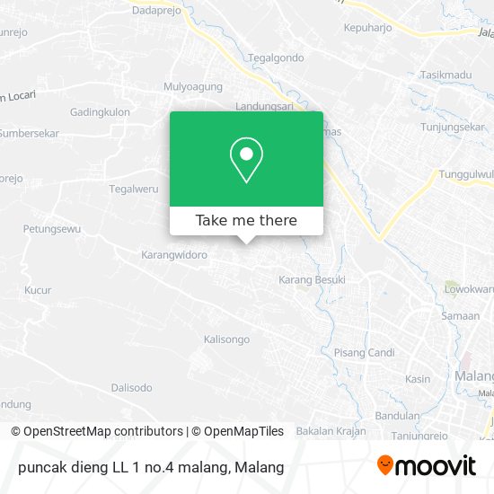 puncak dieng LL 1 no.4 malang map