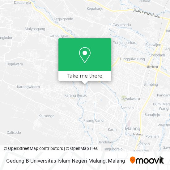 Gedung B Universitas Islam Negeri Malang map