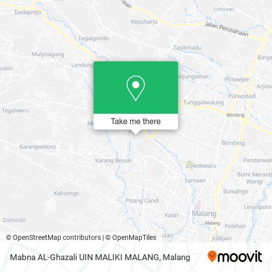 Mabna AL-Ghazali UIN MALIKI MALANG map
