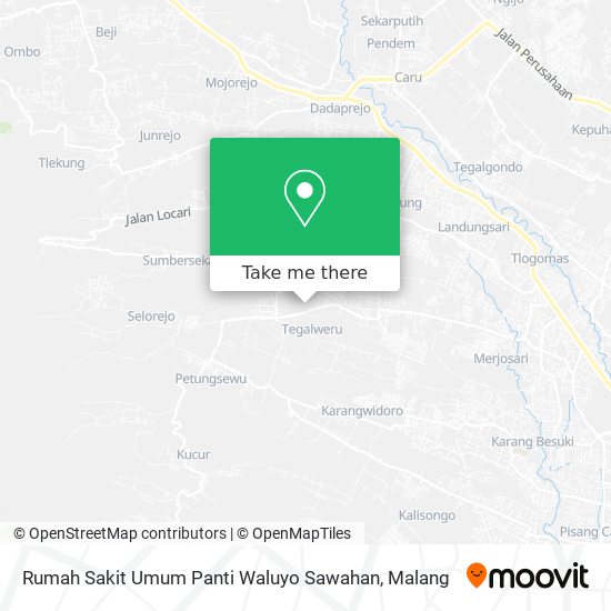 Rumah Sakit Umum Panti Waluyo Sawahan map