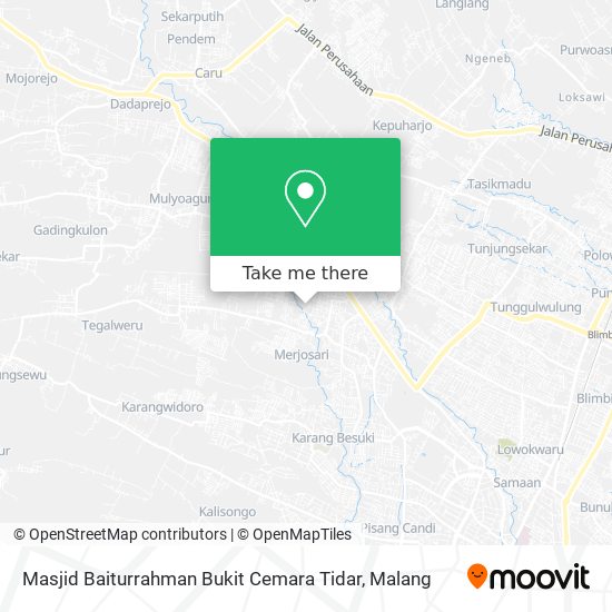 Masjid Baiturrahman Bukit Cemara Tidar map