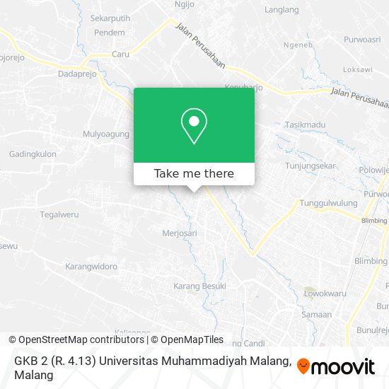 GKB 2 (R. 4.13) Universitas Muhammadiyah Malang map
