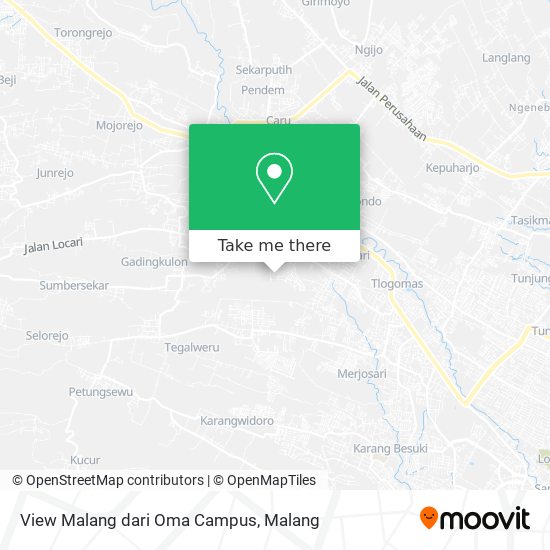 View Malang dari Oma Campus map