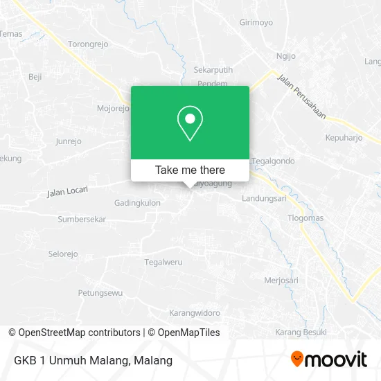 GKB 1 Unmuh Malang map