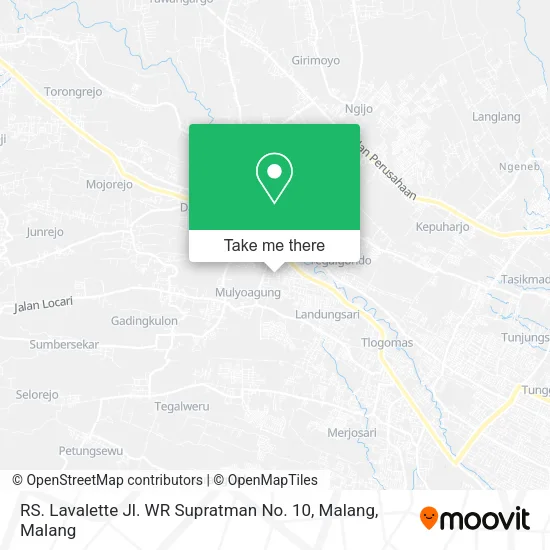 RS. Lavalette Jl. WR Supratman No. 10, Malang map