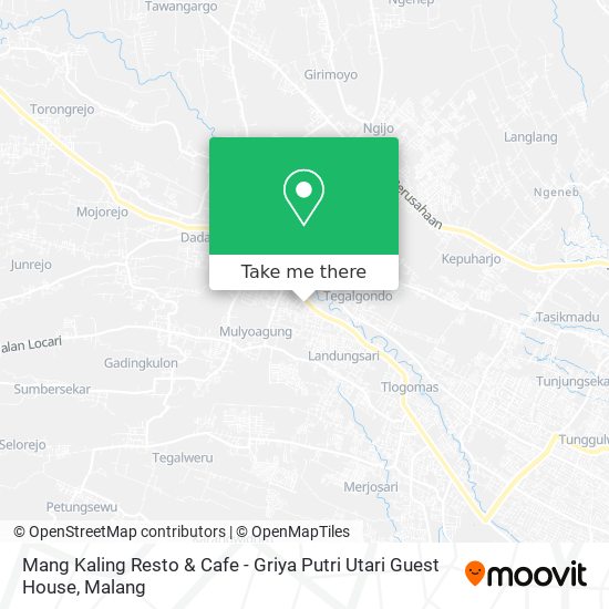 Mang Kaling Resto & Cafe - Griya Putri Utari Guest House map