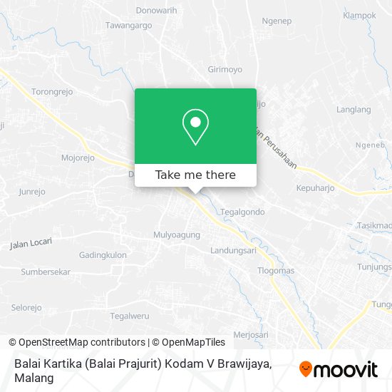 Balai Kartika (Balai Prajurit) Kodam V Brawijaya map