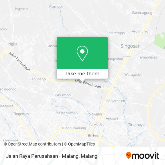 Jalan Raya Perusahaan - Malang map