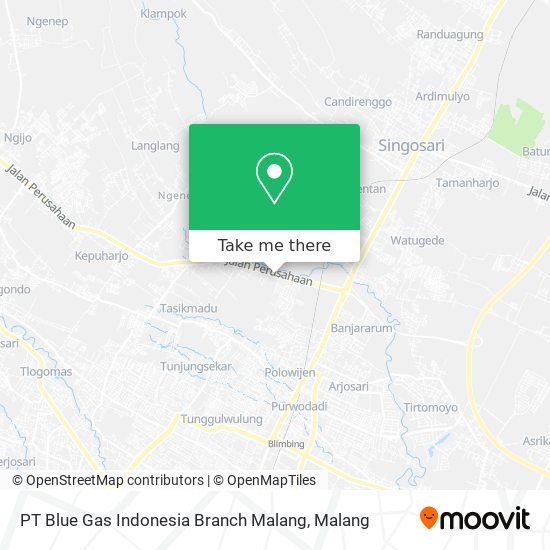 PT Blue Gas Indonesia Branch Malang map