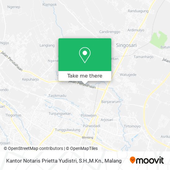 Kantor Notaris Prietta Yudistri, S.H.,M.Kn. map