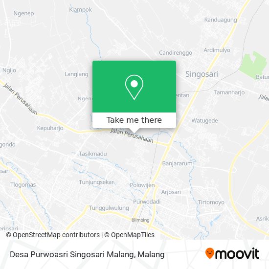 Desa Purwoasri Singosari Malang map