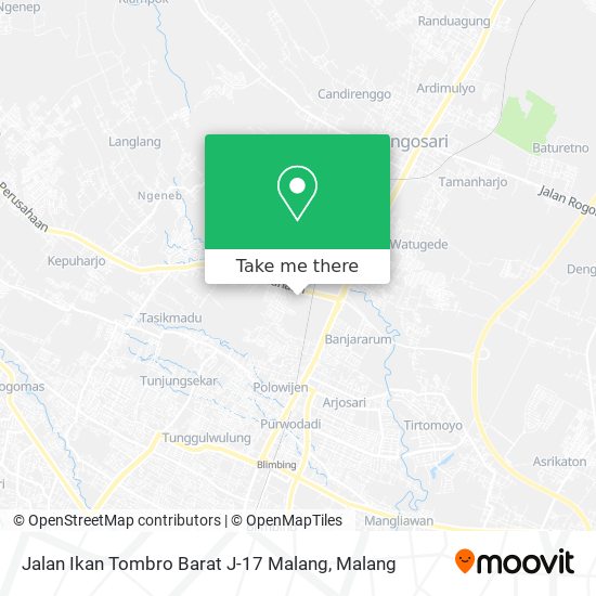 Jalan Ikan Tombro Barat J-17 Malang map