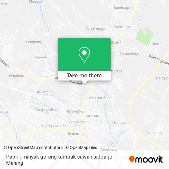 Pabrik minyak goreng tambak sawah sidoarjo map