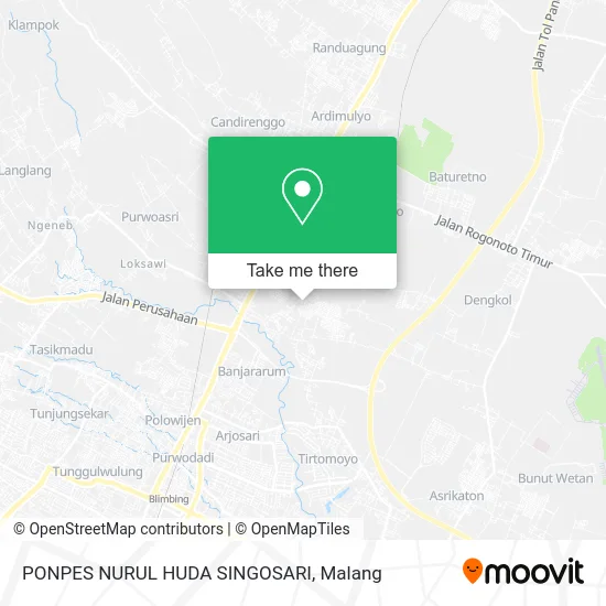 PONPES NURUL HUDA SINGOSARI map