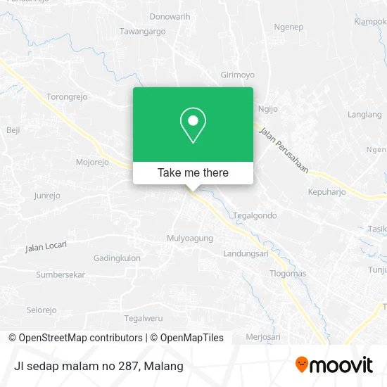 Jl sedap malam no 287 map