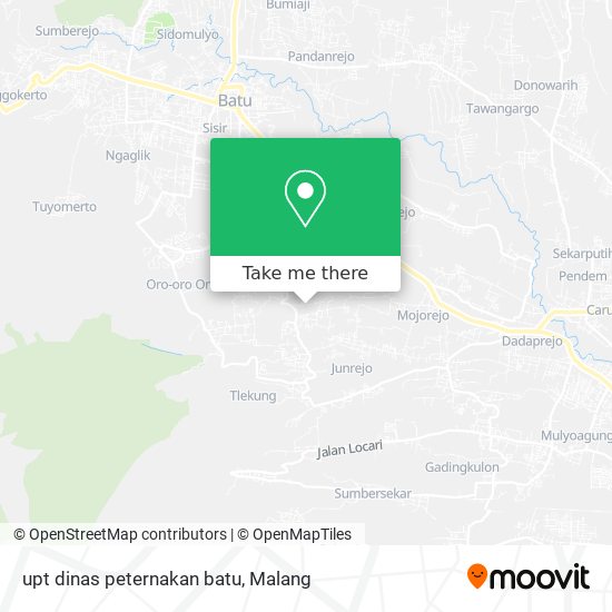 upt dinas peternakan batu map