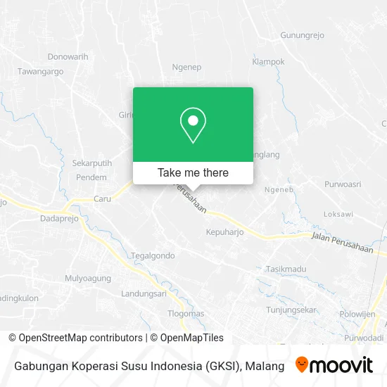 Gabungan Koperasi Susu Indonesia (GKSI) map