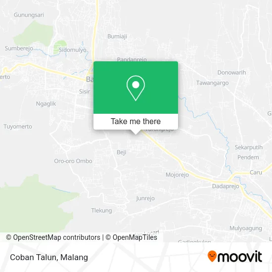 Coban Talun map