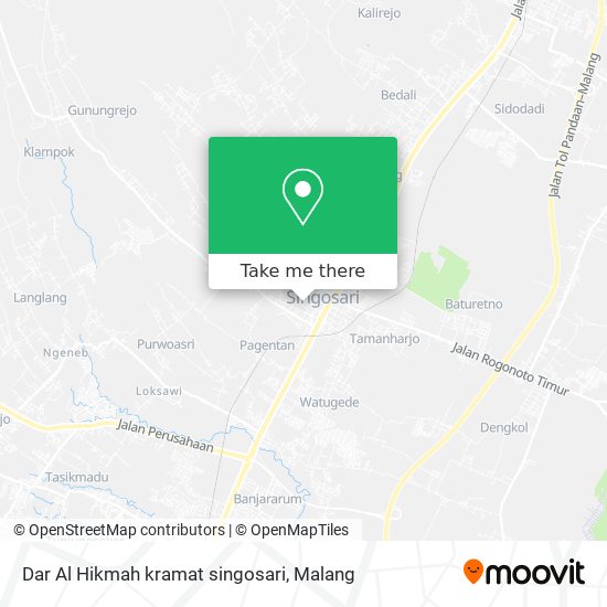 Dar Al Hikmah kramat singosari map