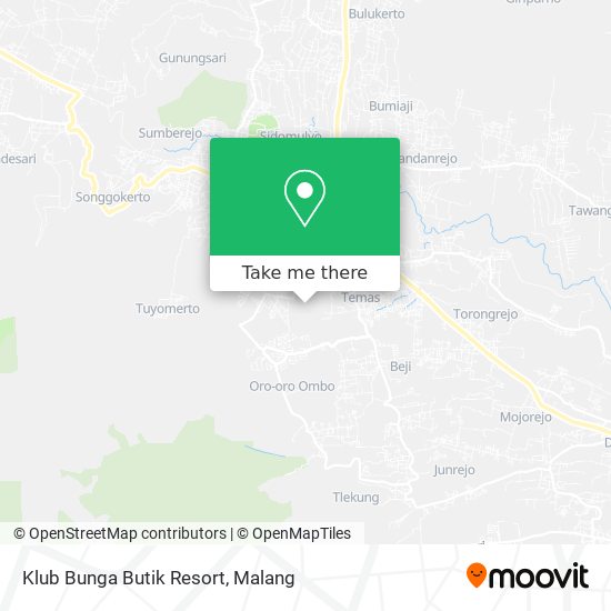 Klub Bunga Butik Resort map