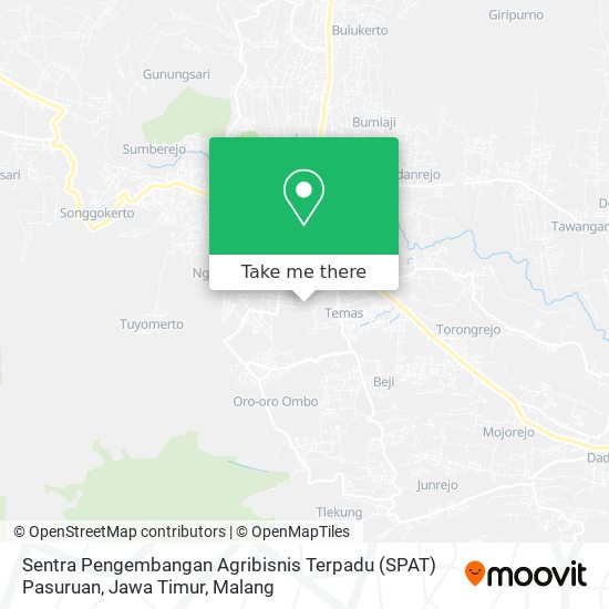 Sentra Pengembangan Agribisnis Terpadu (SPAT) Pasuruan, Jawa Timur map