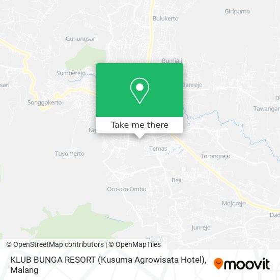 KLUB BUNGA RESORT (Kusuma Agrowisata Hotel) map